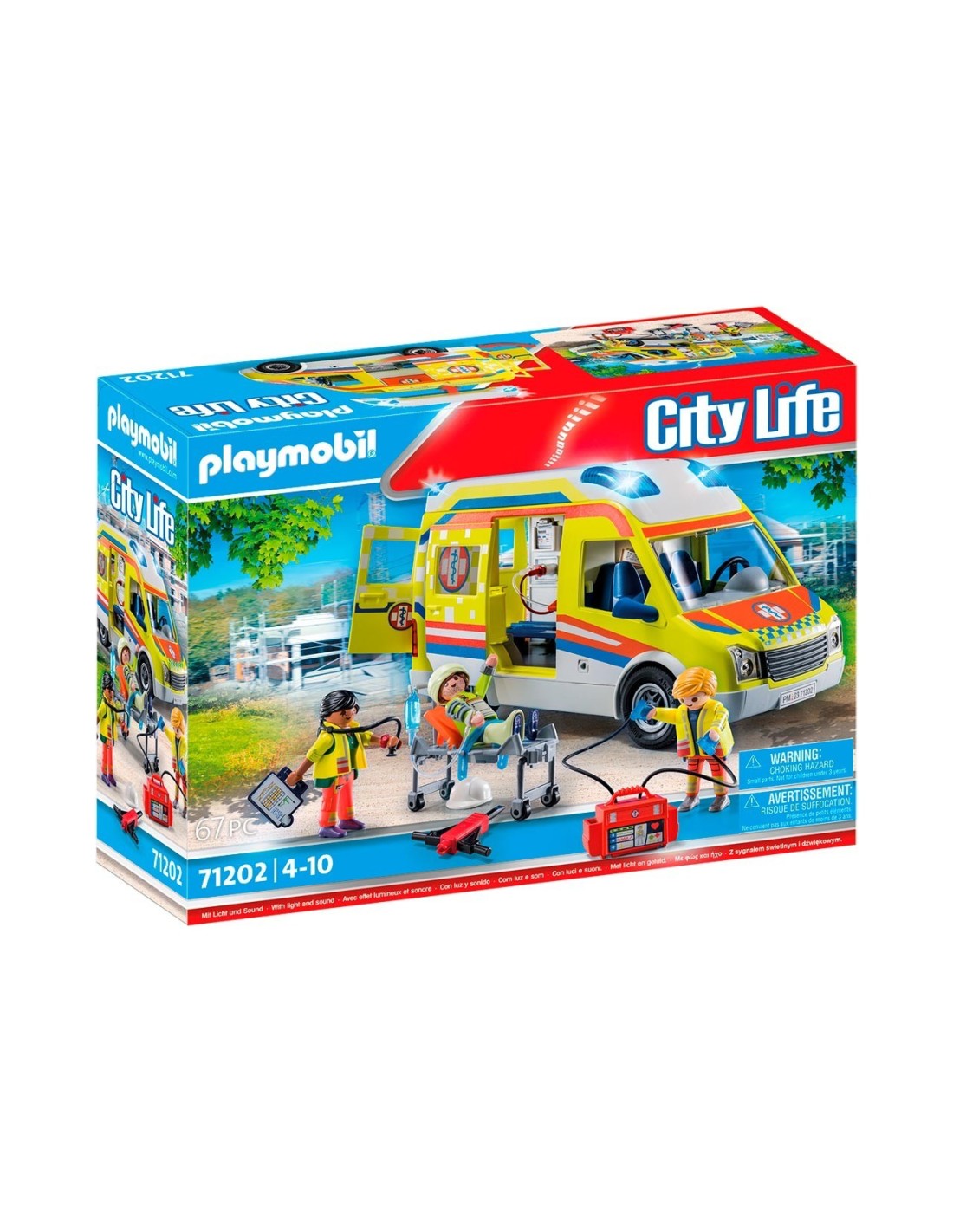 Ambulancia de la marca de juguetes Playmobil